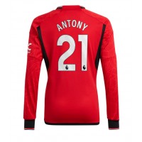 Camisa de time de futebol Manchester United Antony #21 Replicas 1º Equipamento 2023-24 Manga Comprida